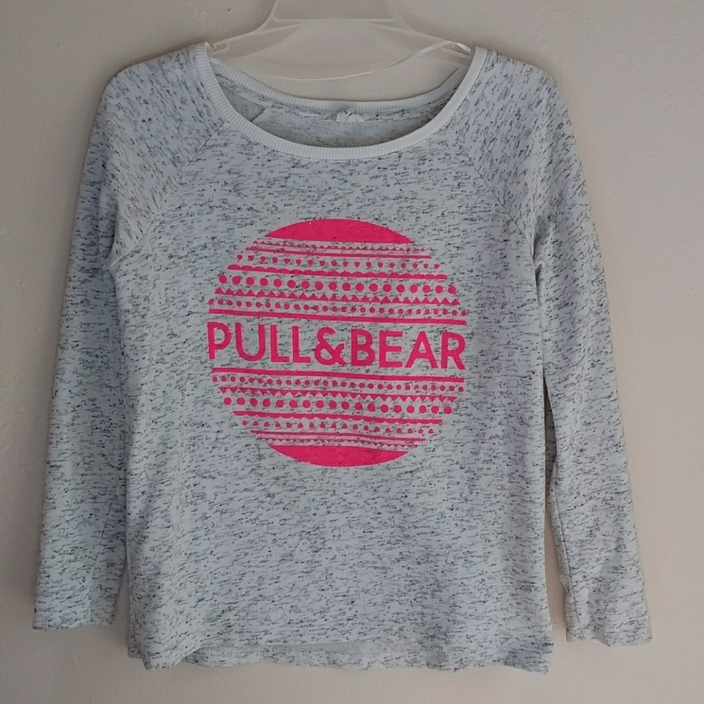 Pull and Bear Heathered Crew